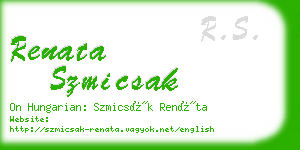 renata szmicsak business card